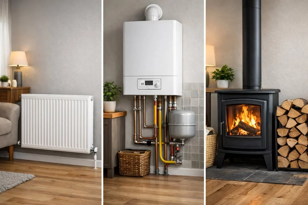 Ein Vergleich konventioneller Heizungssysteme